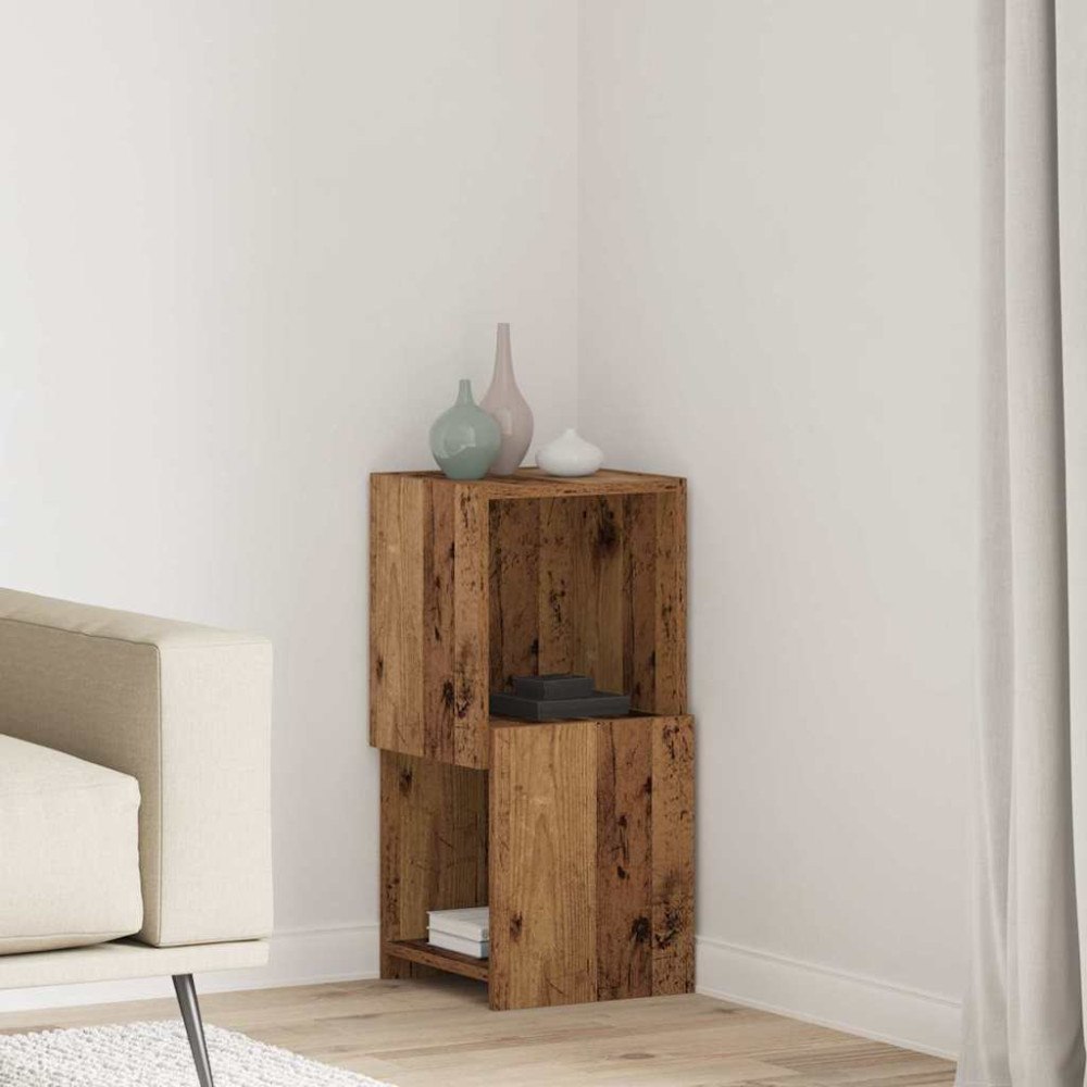 vidaXL Hörnskåp Vit 30,5x30x65cm Konstruerat trä