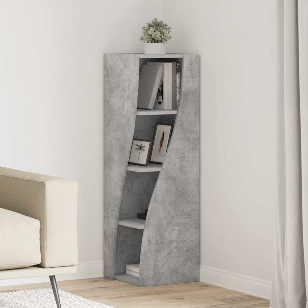 vidaXL Hörnskåp Vit 32x32x102cm Konstruerat trä