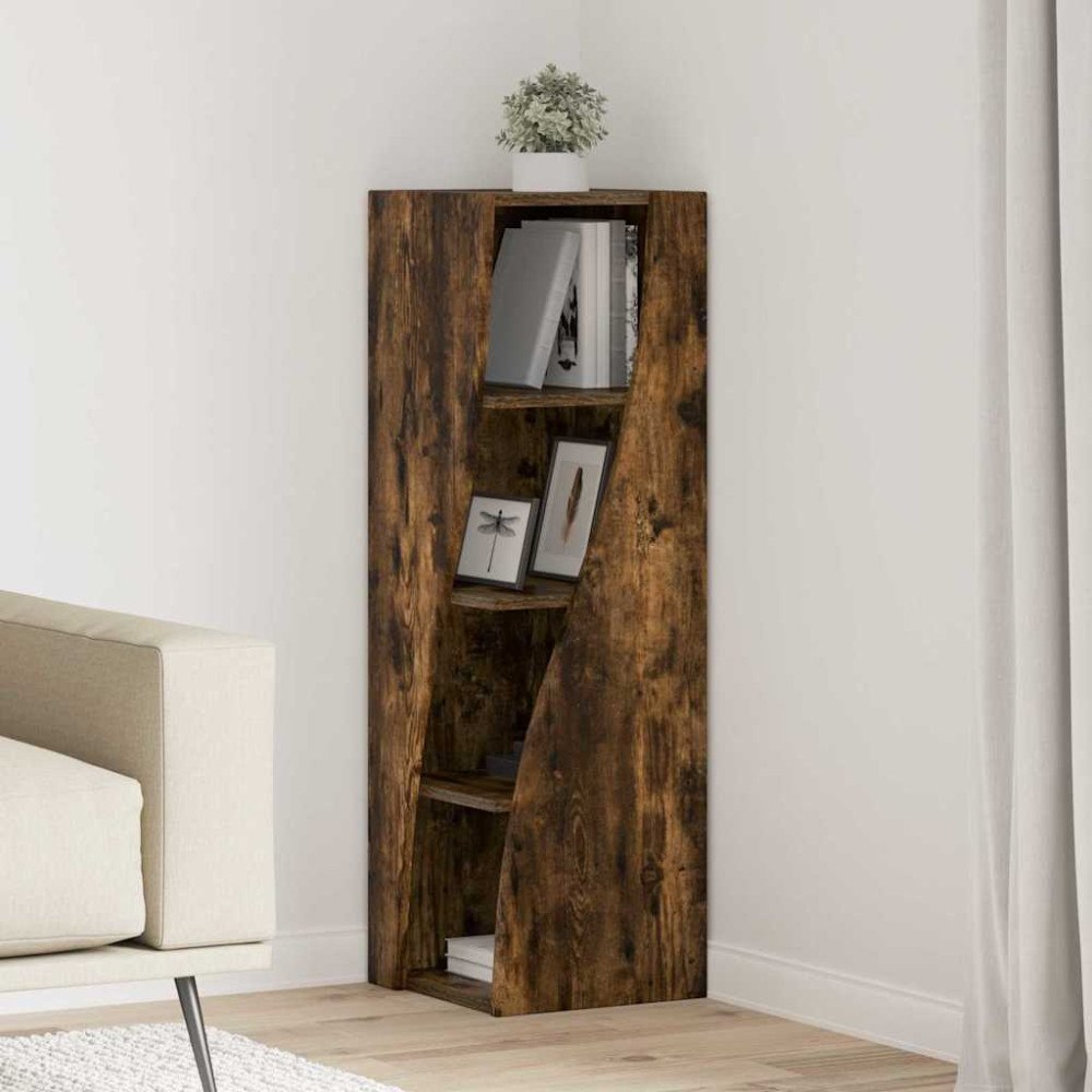 vidaXL Hörnskåp Vit 32x32x102cm Konstruerat trä