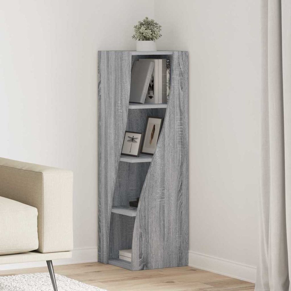 vidaXL Hörnskåp Vit 32x32x102cm Konstruerat trä