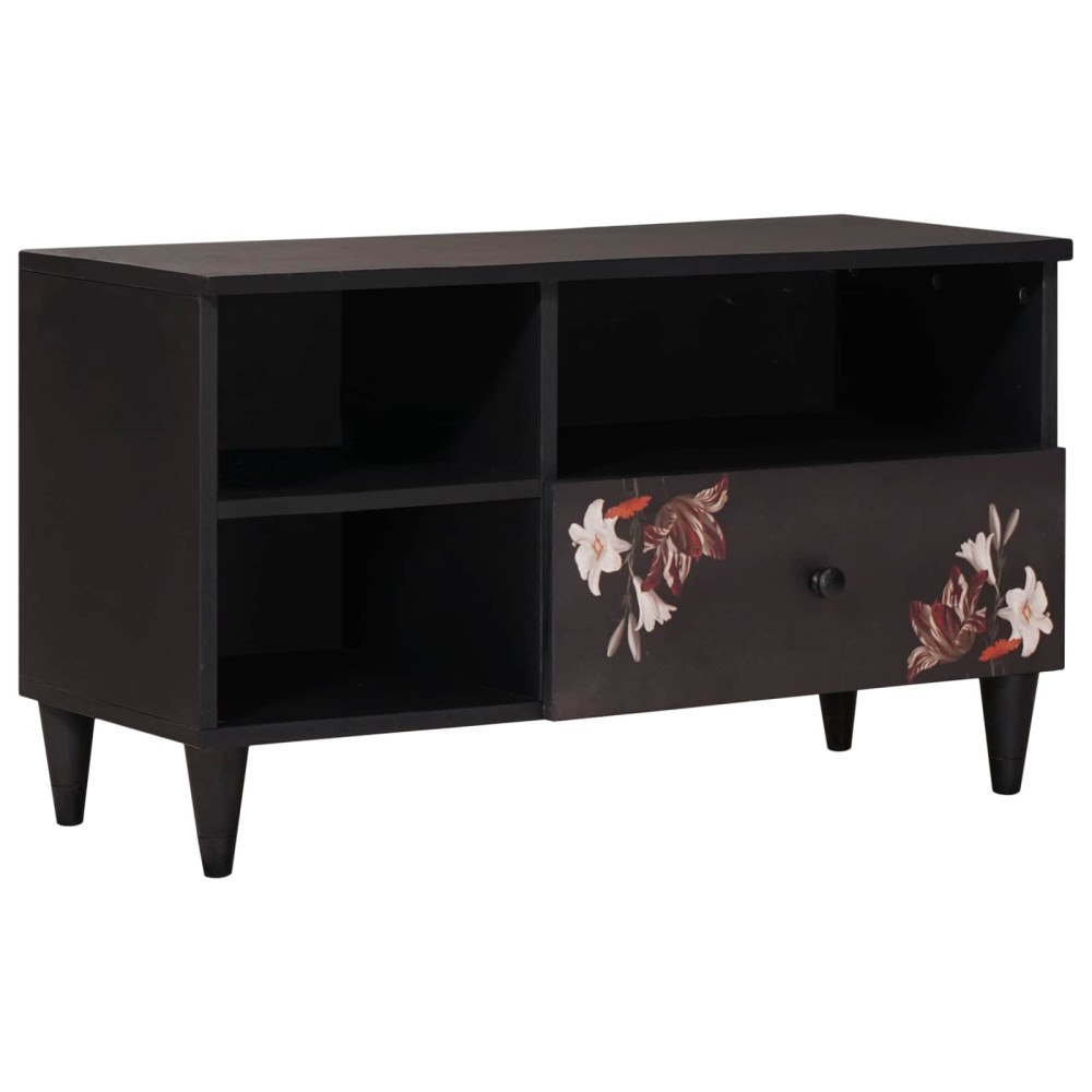 vidaXL Förvaringsskåp med låda Flerfärgsdesign 80 x 33,5 x 46 cm