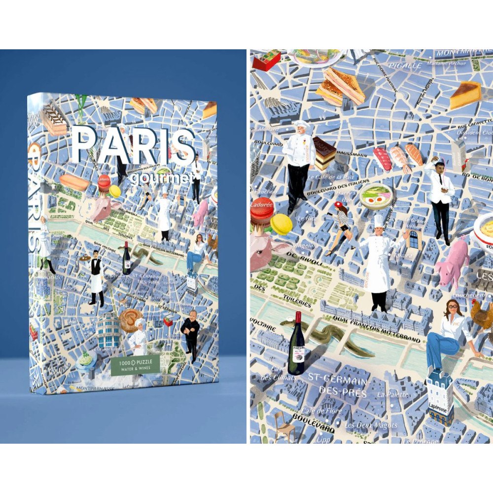 Water & Wines Gourmetpussel Paris, 1000 bitar, Water & Wines