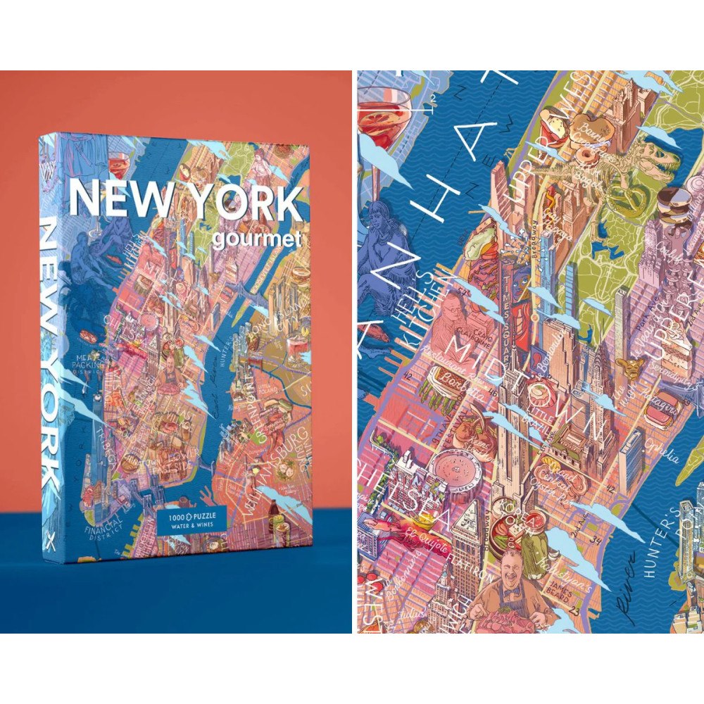 Water & Wines Gourmetpussel New York, 1000 bitar, Water & Wines