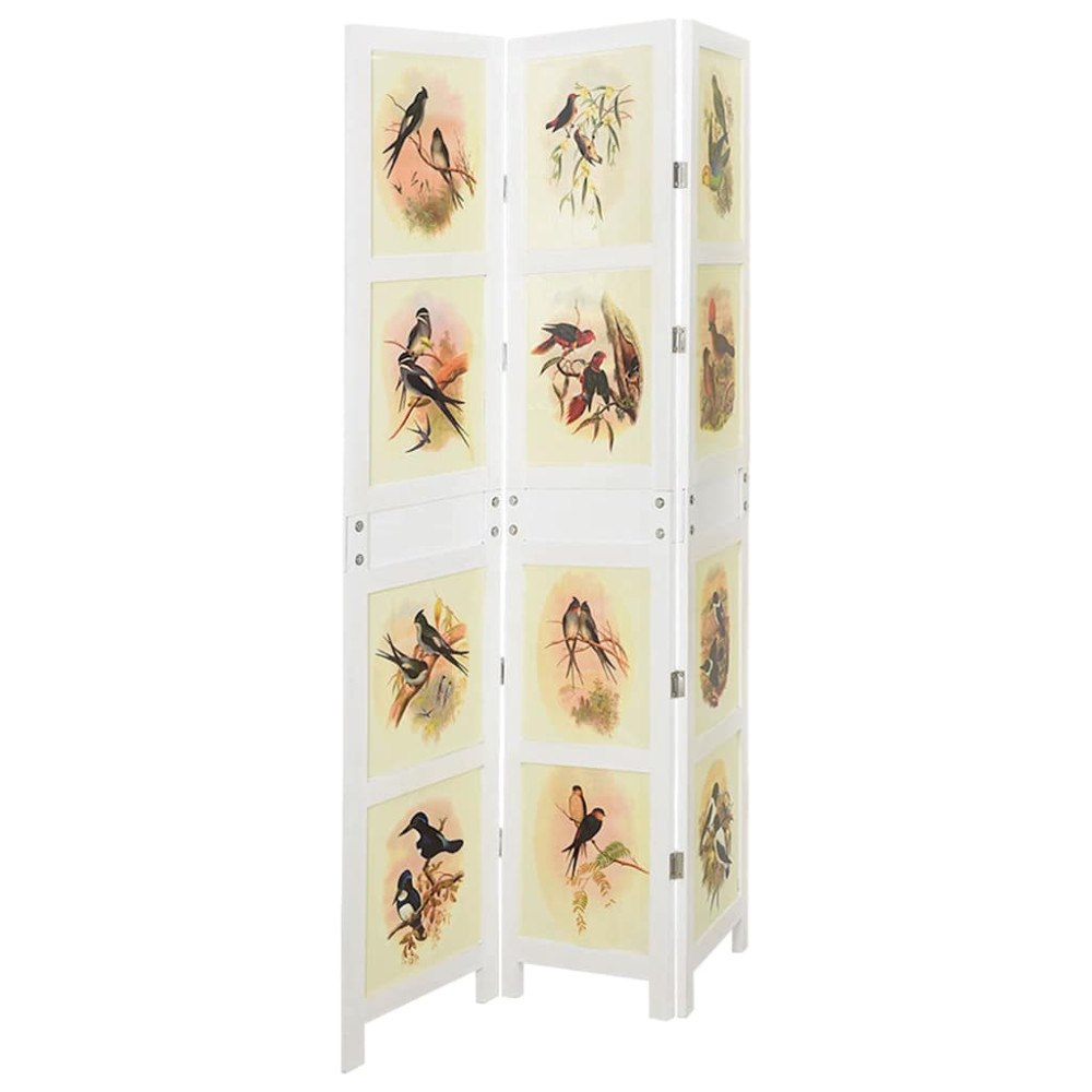 vidaXL Romdivider Panel Vit 106 x 165 cm MDF