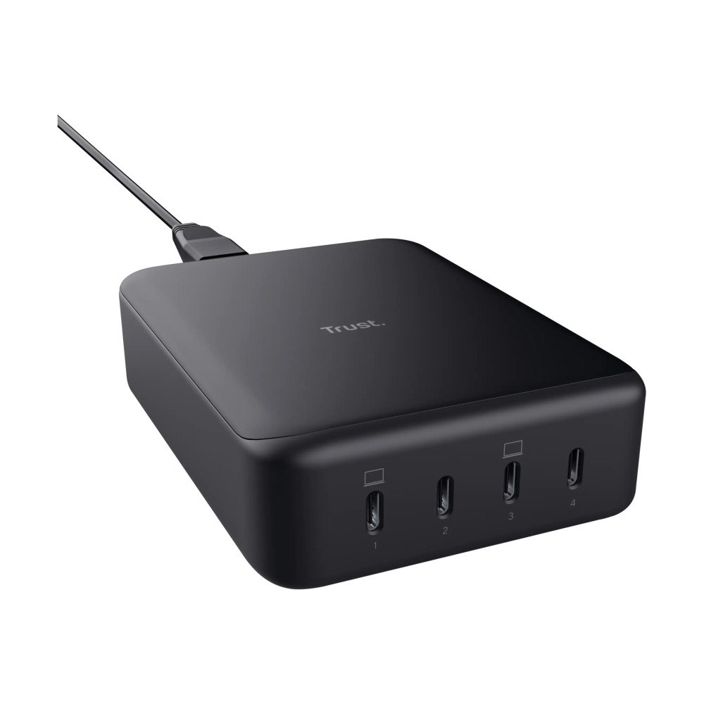 Trust Trust Maxo strömadapter - GaN - 24 pin USB-C - 240 Watt