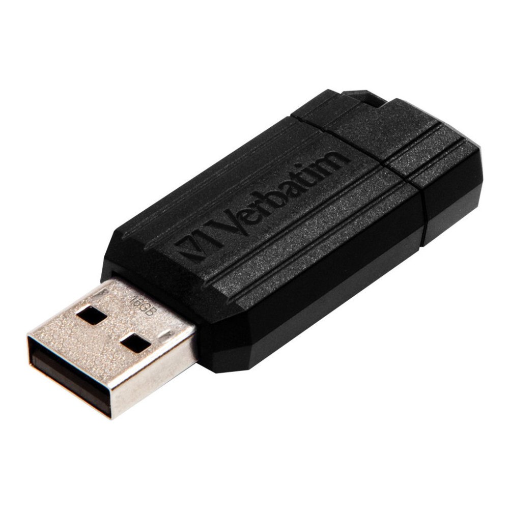 VERBATIM Verbatim PinStripe USB Drive - USB flash-enhet - 16 GB