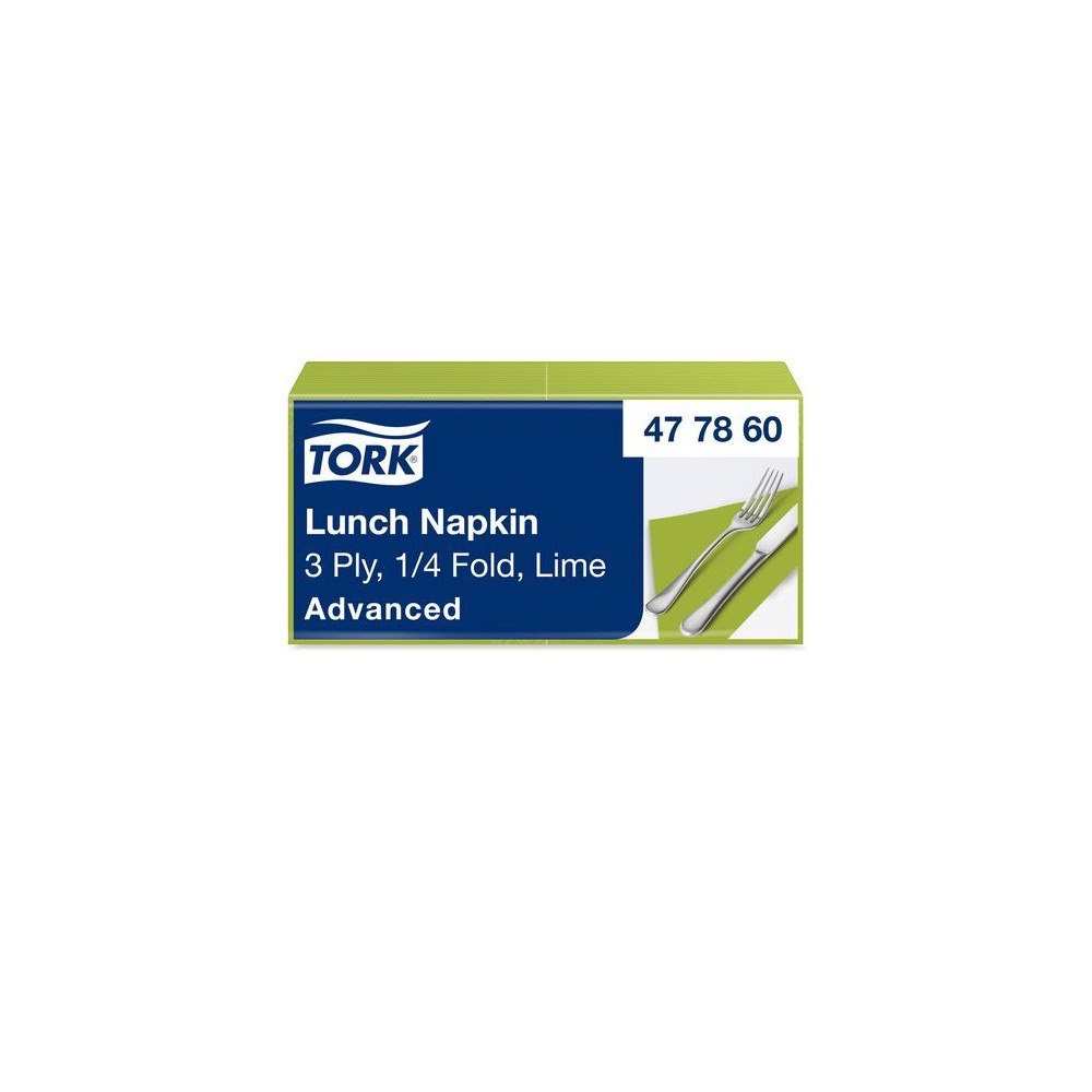 TORK Servett TORK Lunch 3-lags lime 150/fp