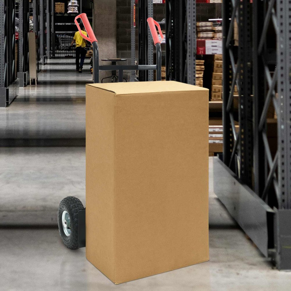 vidaXL Handvagn Svart och Röd 57 x 46 x 113 cm Stål