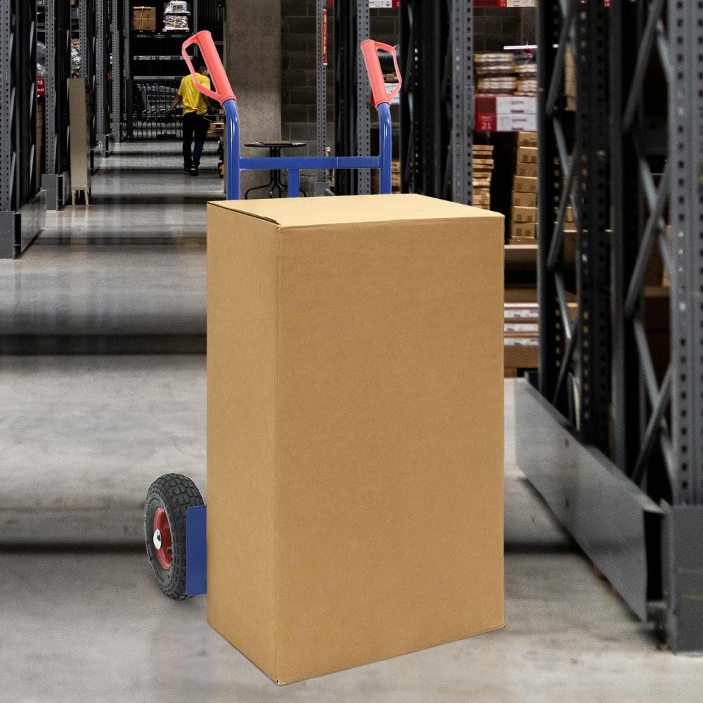 vidaXL Handvagn Blå och Röd 57 x 46 x 113 cm Stål