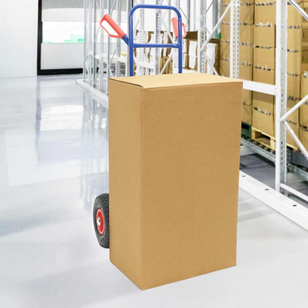 vidaXL Handvagn Blå och Röd 49,5 x 53 x 114 cm Stål