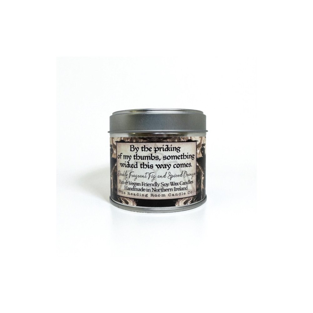 THE CANDLE ROOMS Something Wicked This Way Comes - Scented Soy Candle - Darkly Fragrant Fig and Spiced Orange