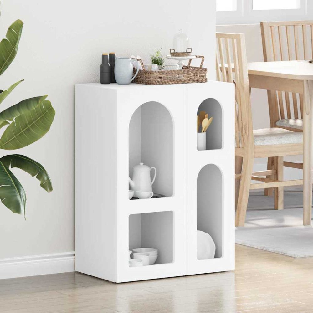 vidaXL Sideboard Vit 59 x 35 x 80.5 cm Konstruerat trä