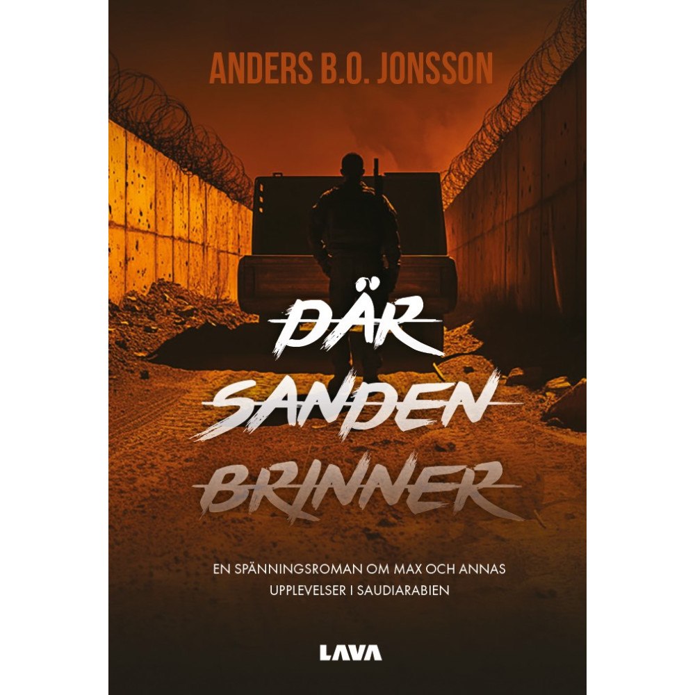 Anders B.O. Jonsson Där sanden brinner (bok, danskt band)
