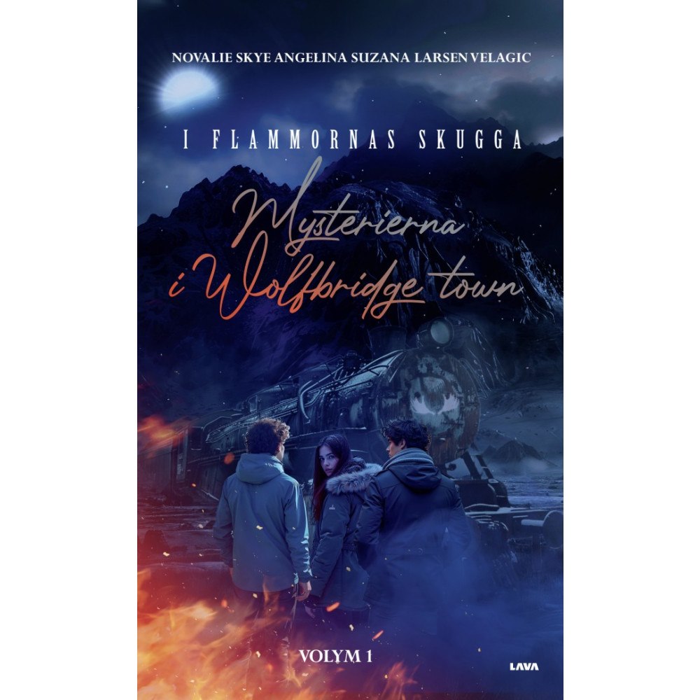 Novalie Skye Angelina Suzana Larsen Velagic I flammornas skugga (bok, danskt band)