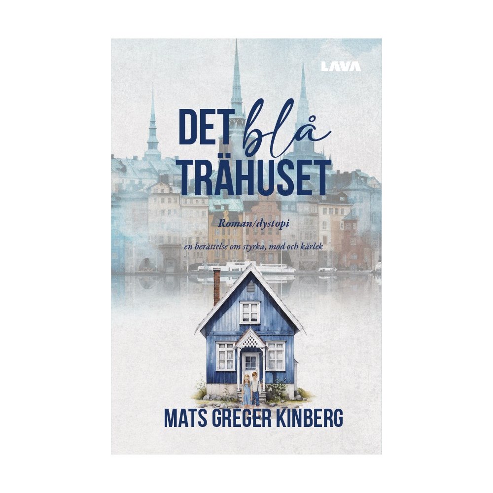 Mats Greger Kinberg Det blå trähuset (bok, danskt band)