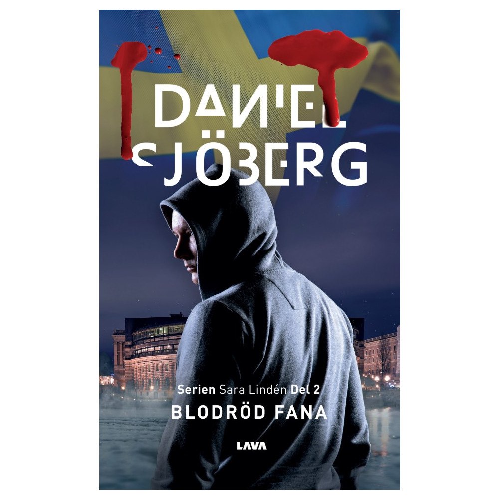 Daniel Sjöberg Blodröd fana (bok, danskt band)