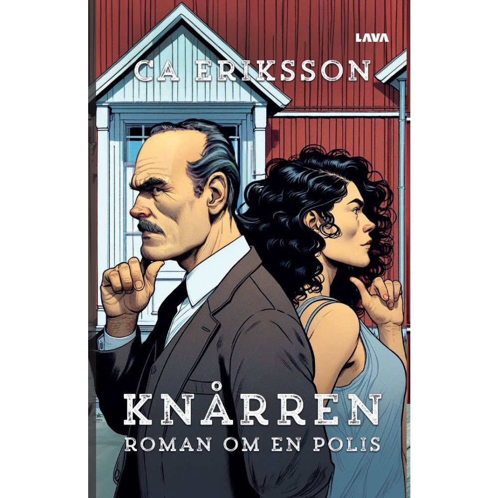 CA Eriksson Knårren roman om en polis (bok, danskt band)