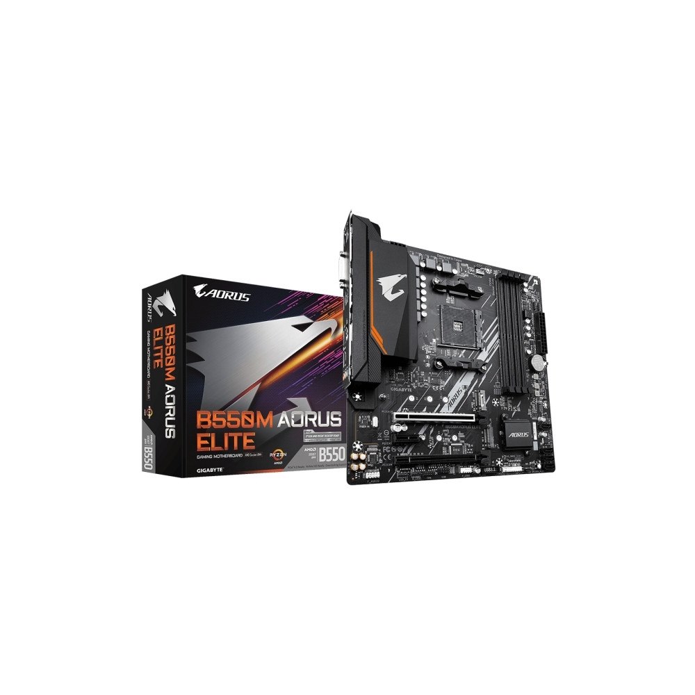Gigabyte Technology GIGABYTE B550M AORUS ELITE, AMD, Uttag AM4, AMD Ryzen 3000 S...