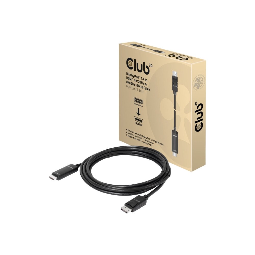 Club-3d Club 3D adapterkabel - 3 m