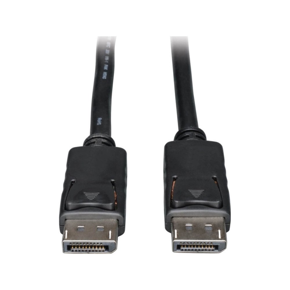 Eaton Corporation Eaton Tripp Lite Series DisplayPort Cable with Latching Connectors, 4K 60 Hz (M/M), Black, 15 ft. (4.57 m) - DisplayPort...