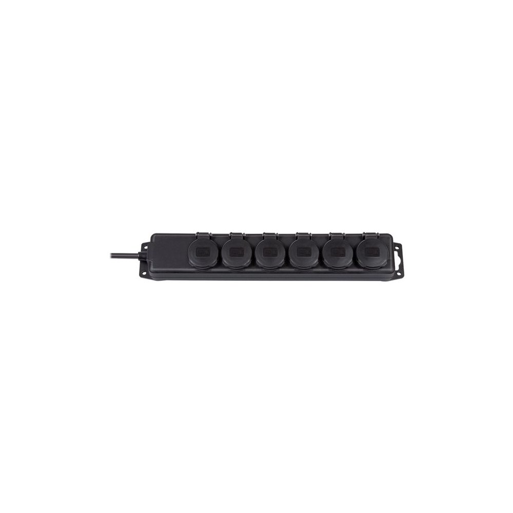Brennenstuhl brennenstuhl Extension socket IP44 6-way black 2m H07RN-F 3G1,5 - effektband