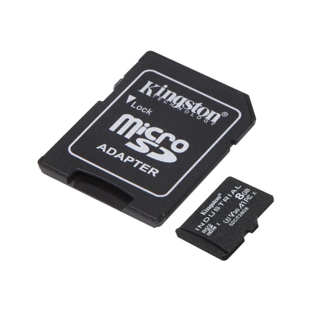 Kingston Technology Kingston Industrial - flash-minneskort - 8 GB - microSDHC UHS-I