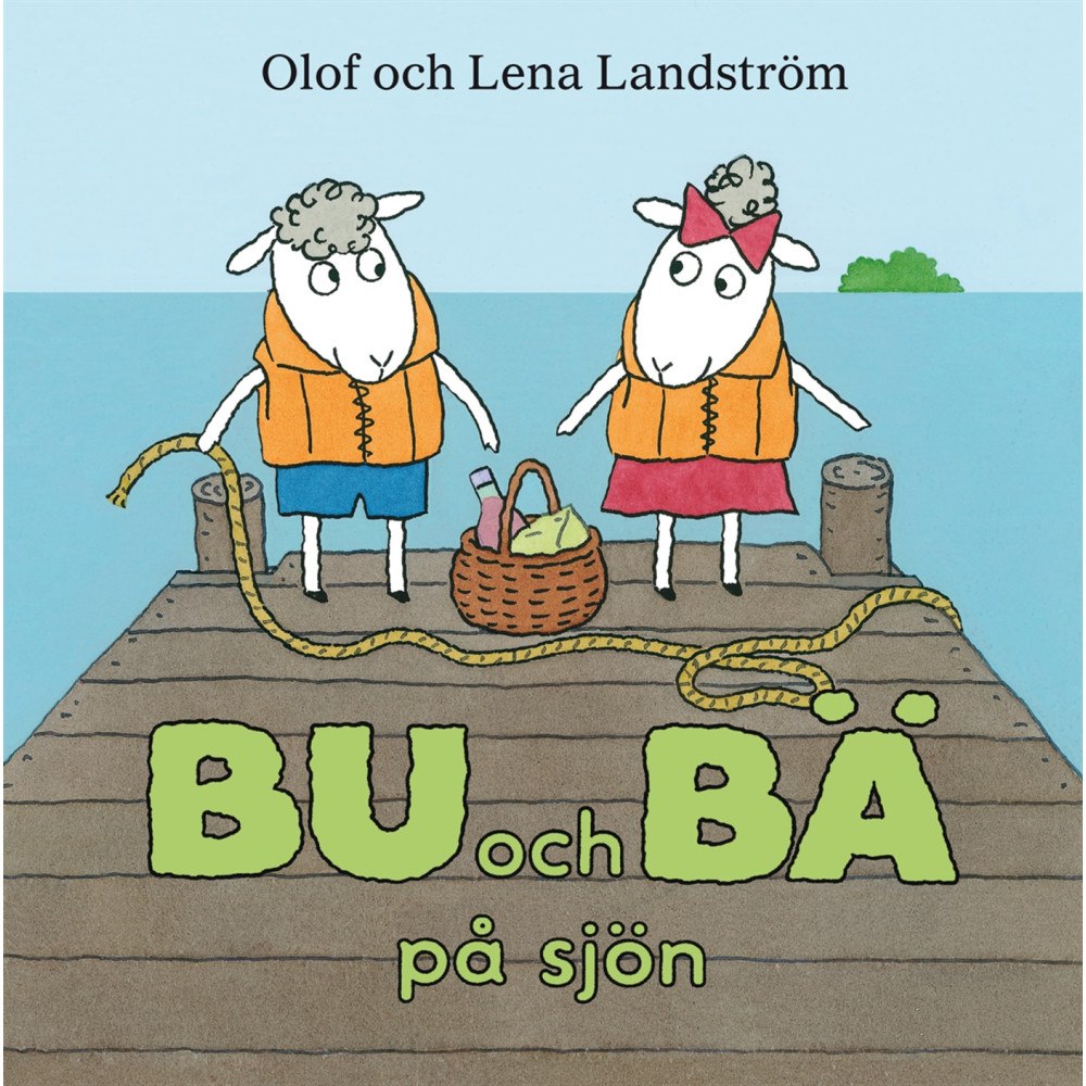 Olof Landström Bu och Bä på sjön (bok, kartonnage)