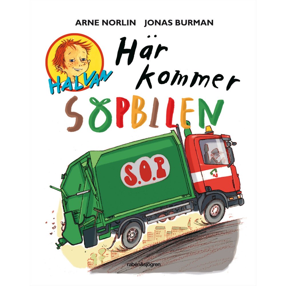 Arne Norlin Här kommer sopbilen (bok, kartonnage)