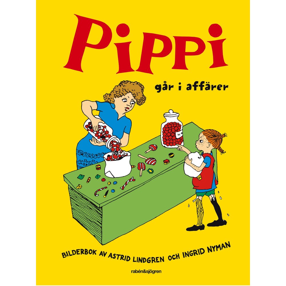 Astrid Lindgren Pippi går i affärer (inbunden)