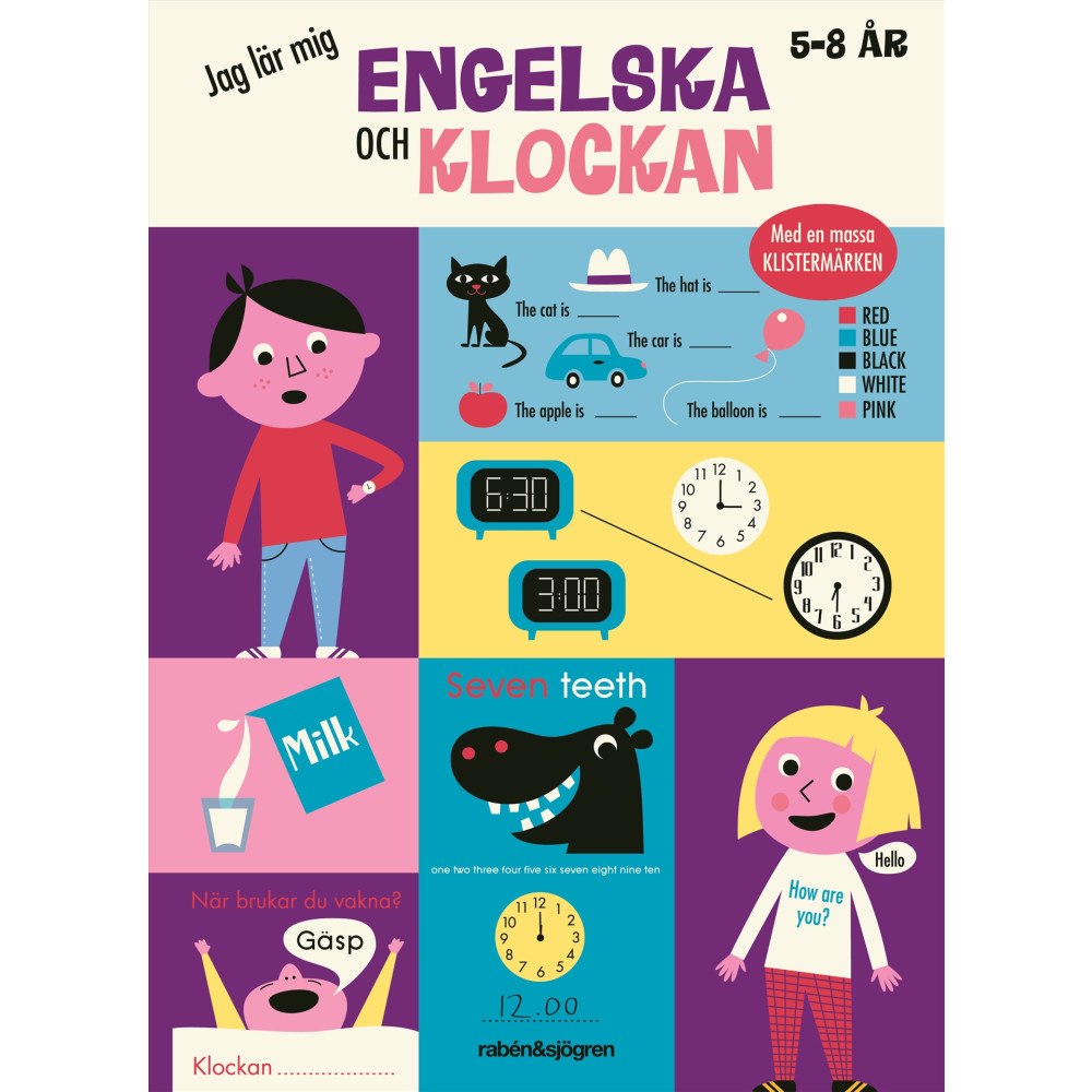 Ingela P Arrhenius Jag lär mig engelska och klockan