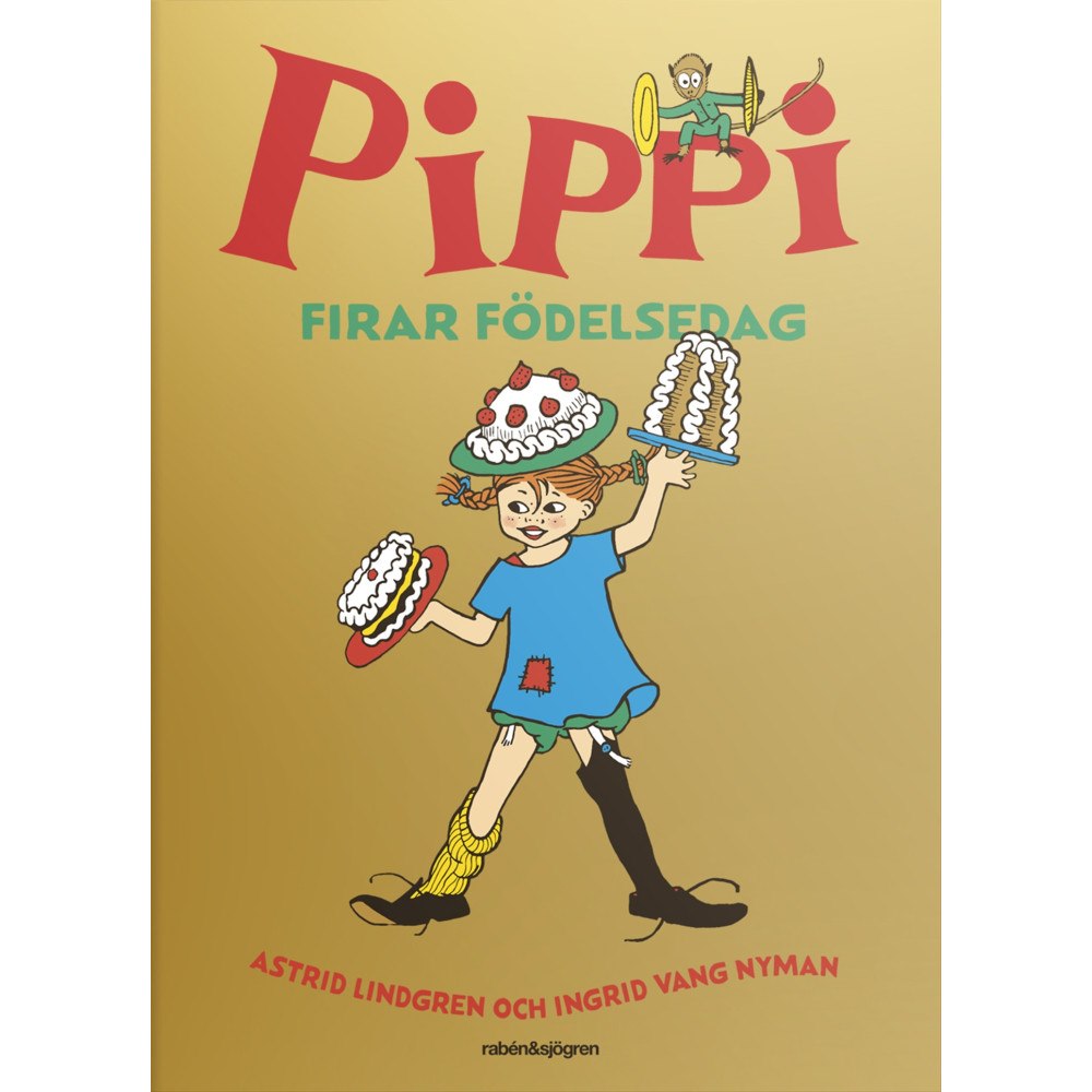 Astrid Lindgren Pippi firar födelsedag (inbunden)