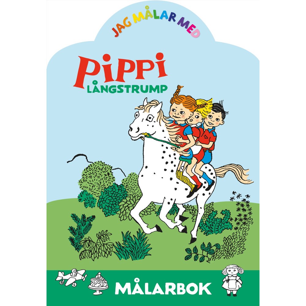 Astrid Lindgren Jag målar med Pippi Långstrump : Målarbok