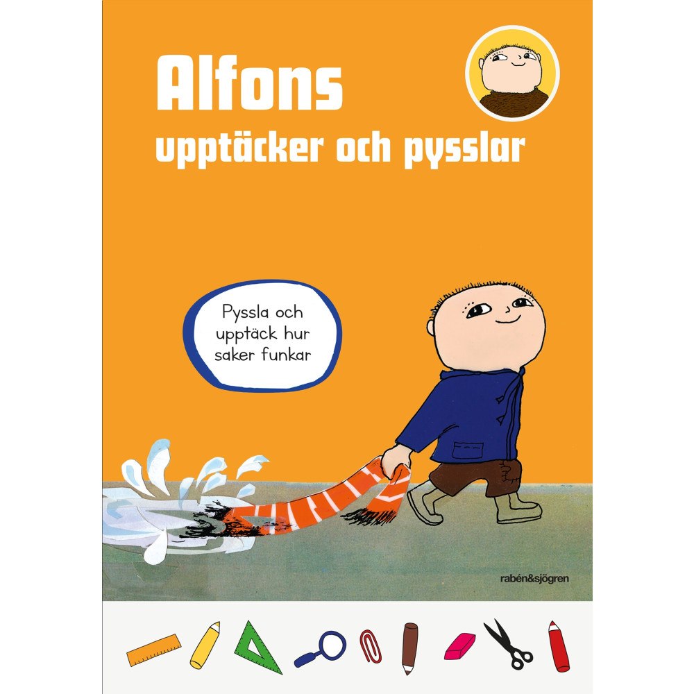 Rabén & Sjögren Alfons upptäcker och pysslar