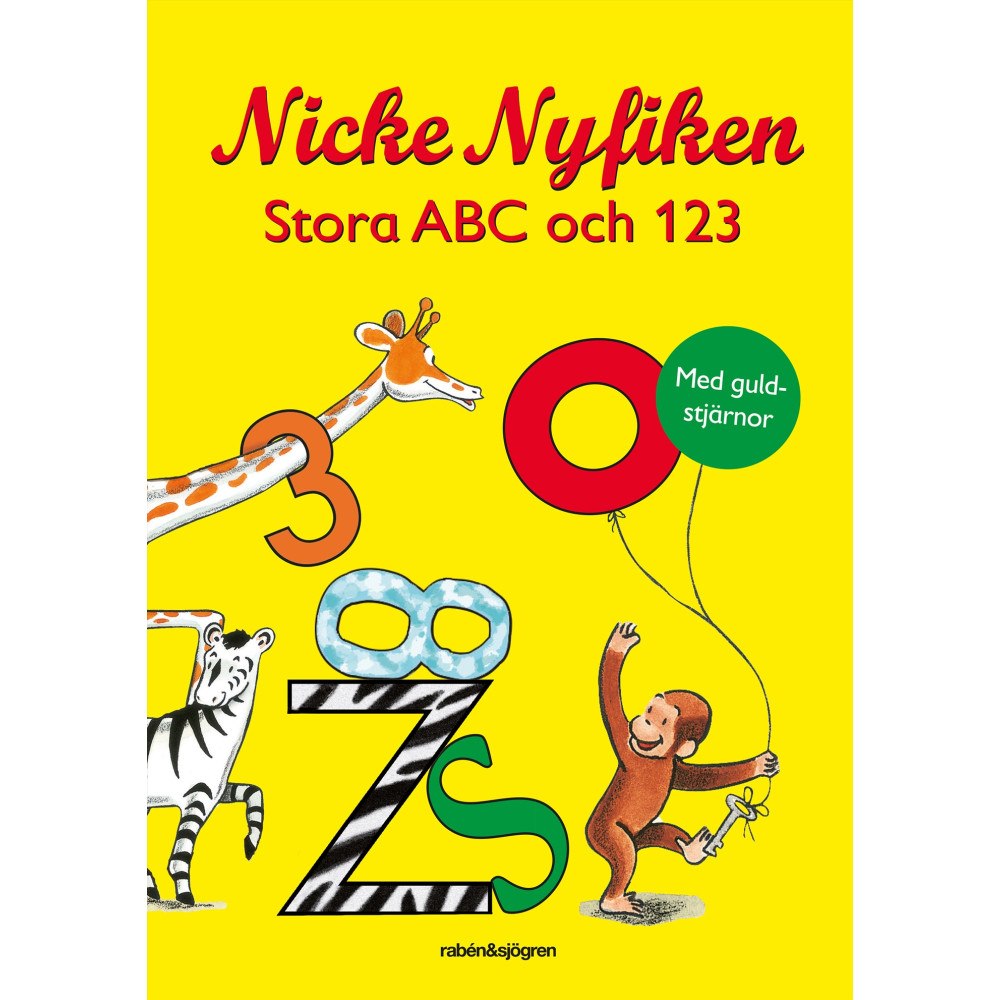 H. A. Rey Nicke Nyfiken Stora ABC och 123