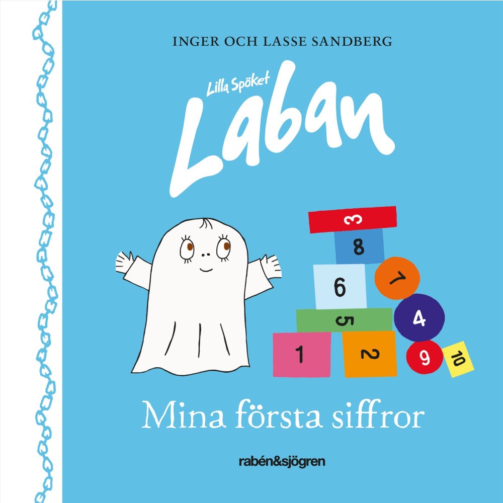Inger Sandberg Lilla Spöket Laban - Mina första siffror (bok, board book)