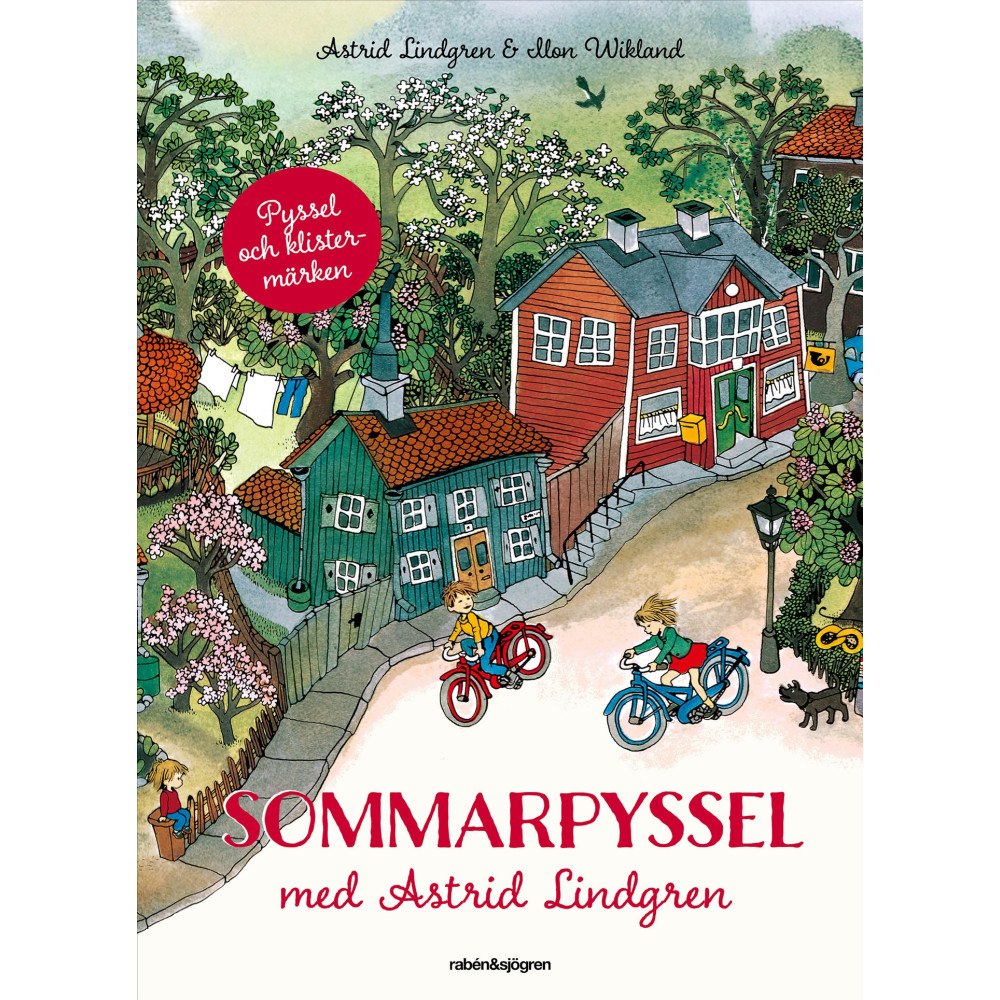 Astrid Lindgren Sommarpyssel med Astrid Lindgren : med klistermärken (häftad)