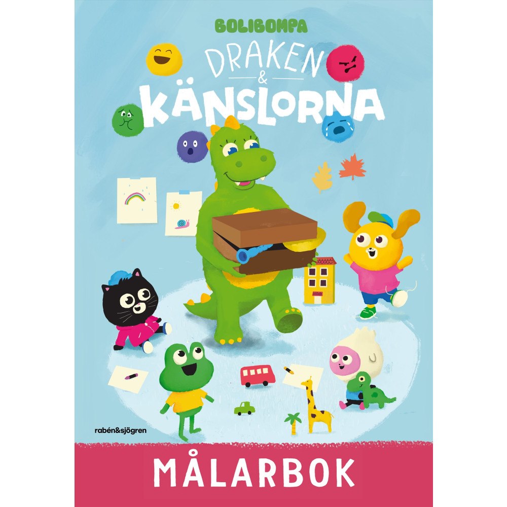 Arvid Tappert Draken och känslorna målarbok (häftad)