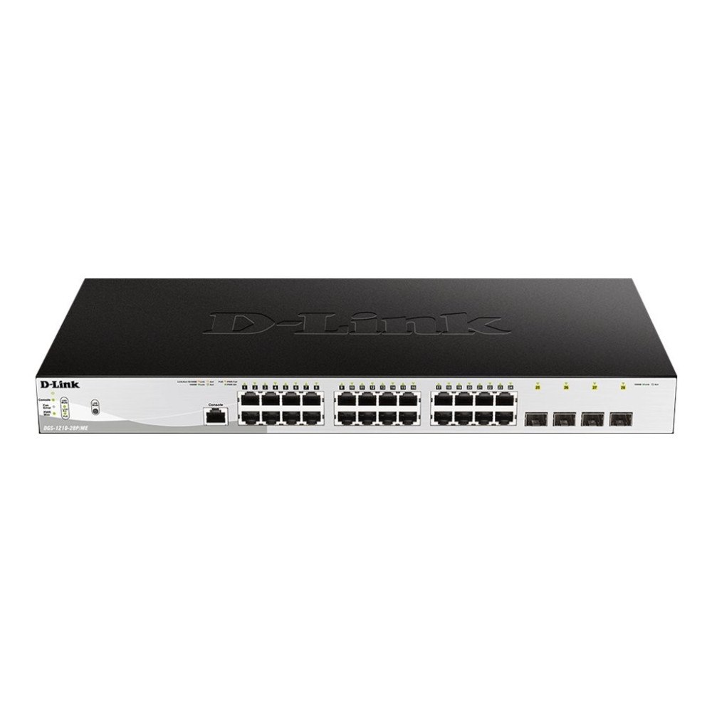 D-Link Systems D-Link DGS 1210-28P/ME - switch - 28 portar - Administrerad - rackmonterbar