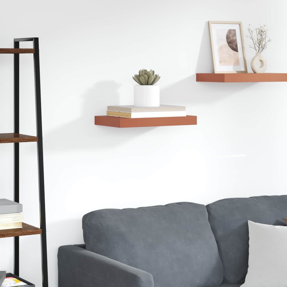 vidaXL Vägg hylla Väggmonterad Röd 40 x 23,5 x 4 cm Konstruerat trä