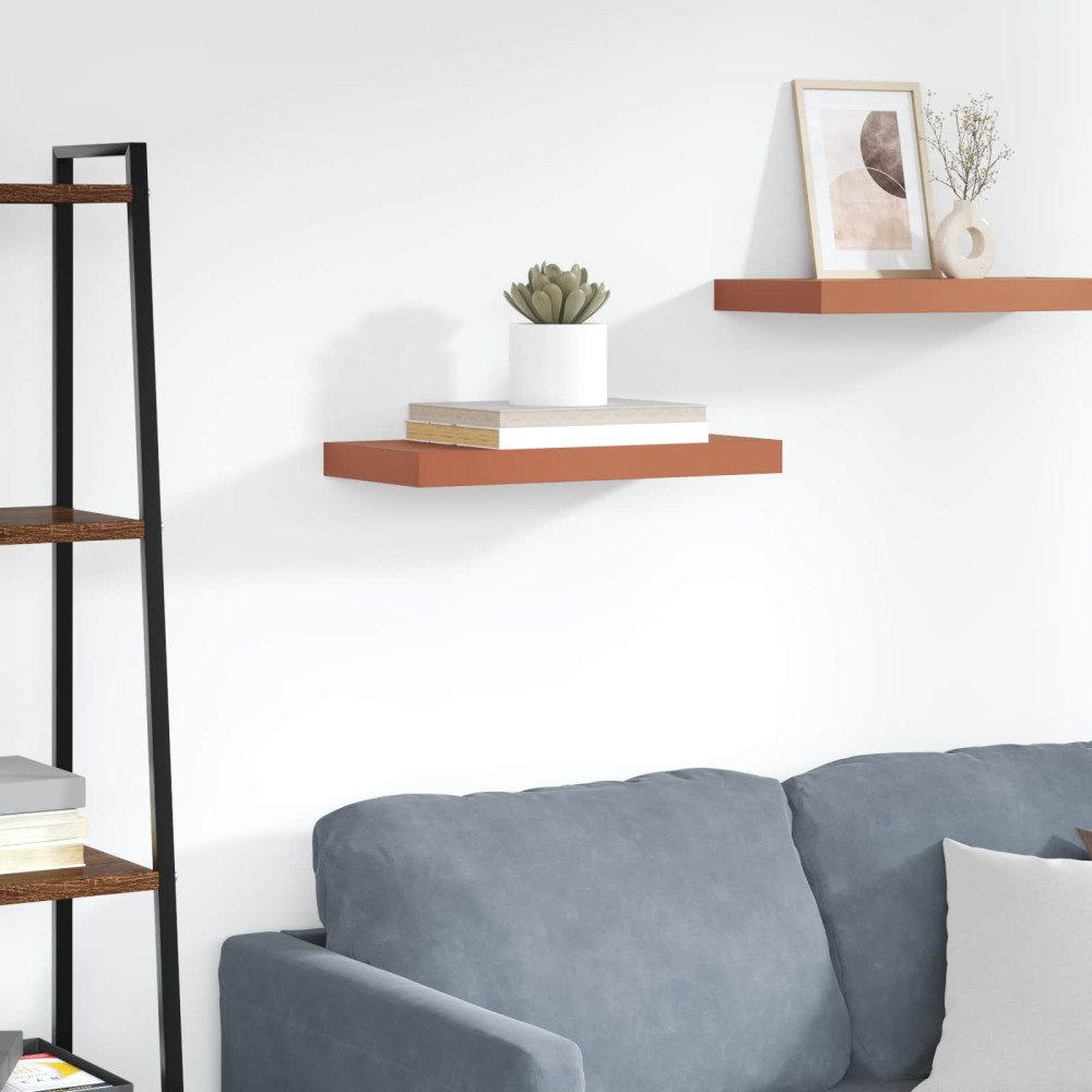 vidaXL Vägg hylla Väggmonterad Röd 50 x 23 x 4 cm Konstruerat trä