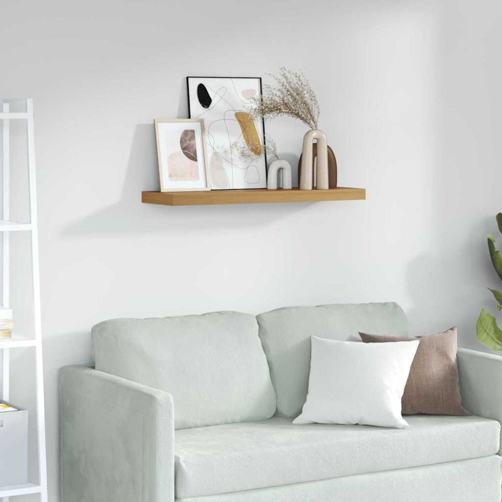 vidaXL Vägg hylla Väggmonterad Brun 90 x 23,5 x 4 cm Konstruerat trä