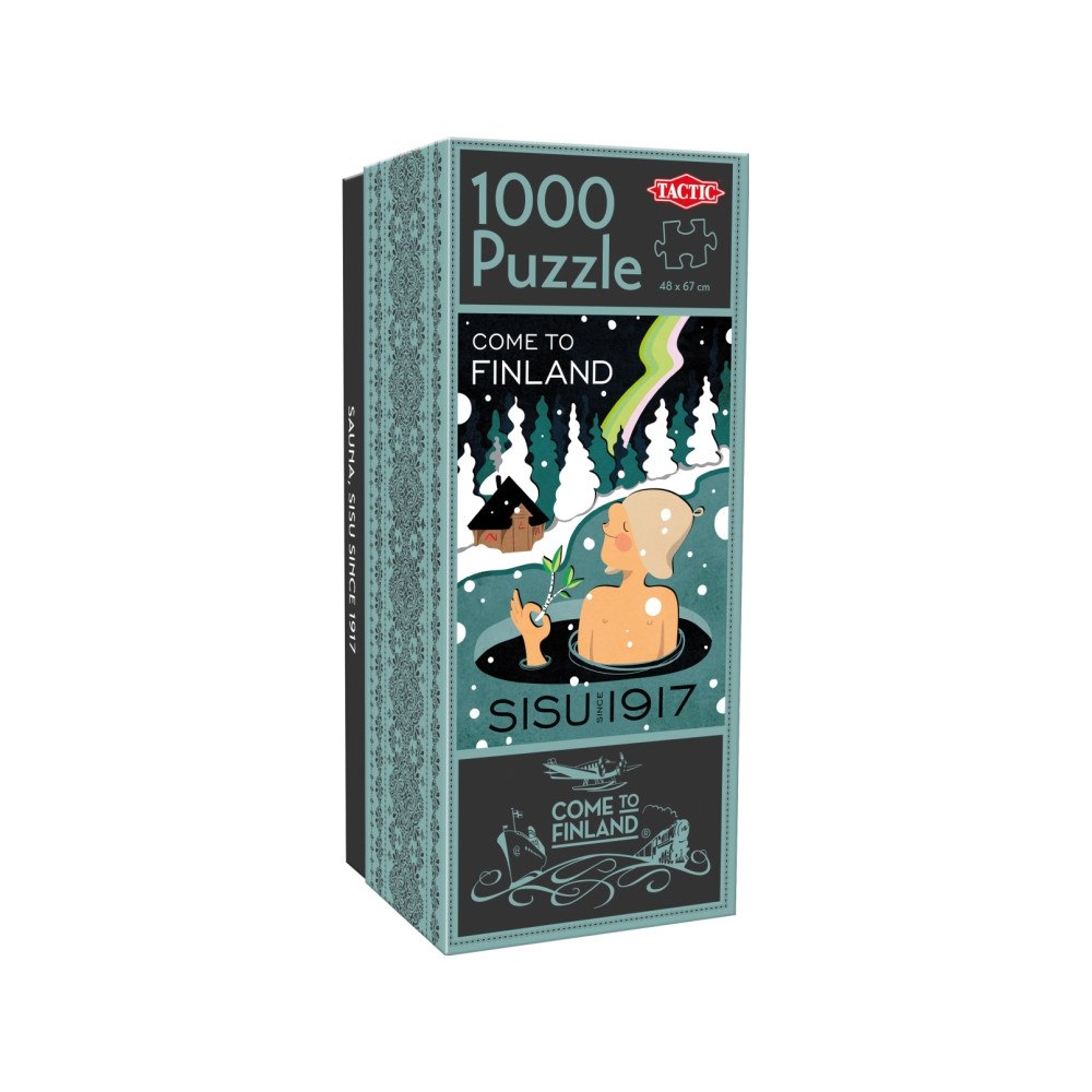 Tactic Tactic Puzzle Lovers Come to Finland Sauna, Sisu since 1917...