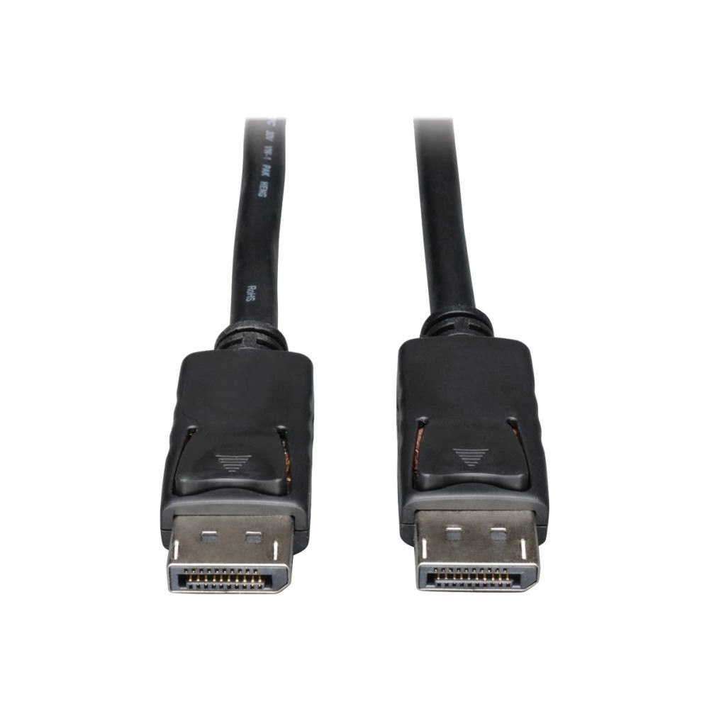 Eaton Corporation Eaton Tripp Lite Series DisplayPort Cable with Latching Connectors, 4K 60 Hz (M/M), Black, 3 ft. (0.91 m) - DisplayPort-...