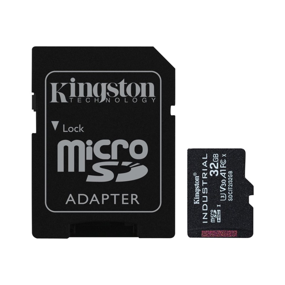 Kingston Technology Kingston Industrial - flash-minneskort - 32 GB - microSDHC UHS-I