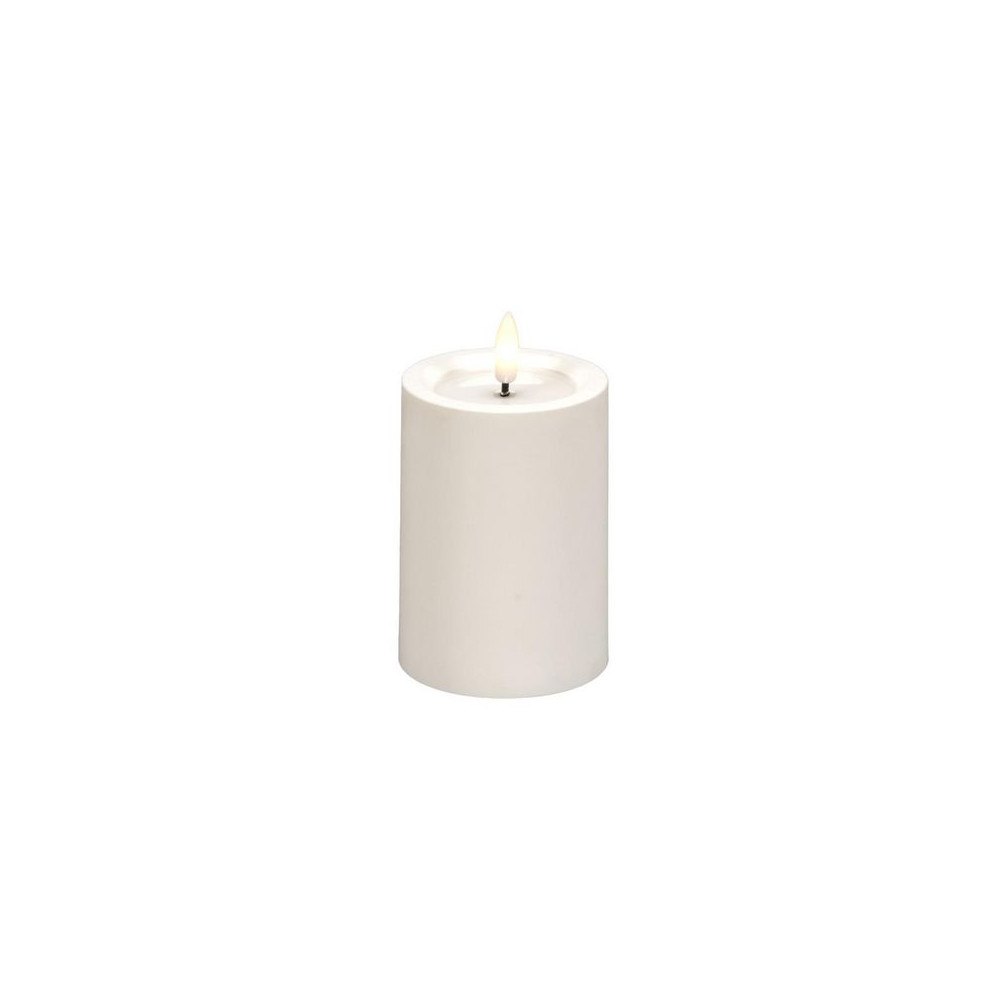 KONSTSMIDE Blockljus KONSTSMIDE LED timer vit 10cm