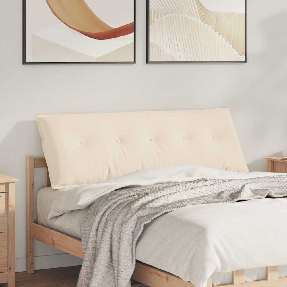 vidaXL Ryggkudde Beige 140 x 50 cm Mikrofiber Tyg