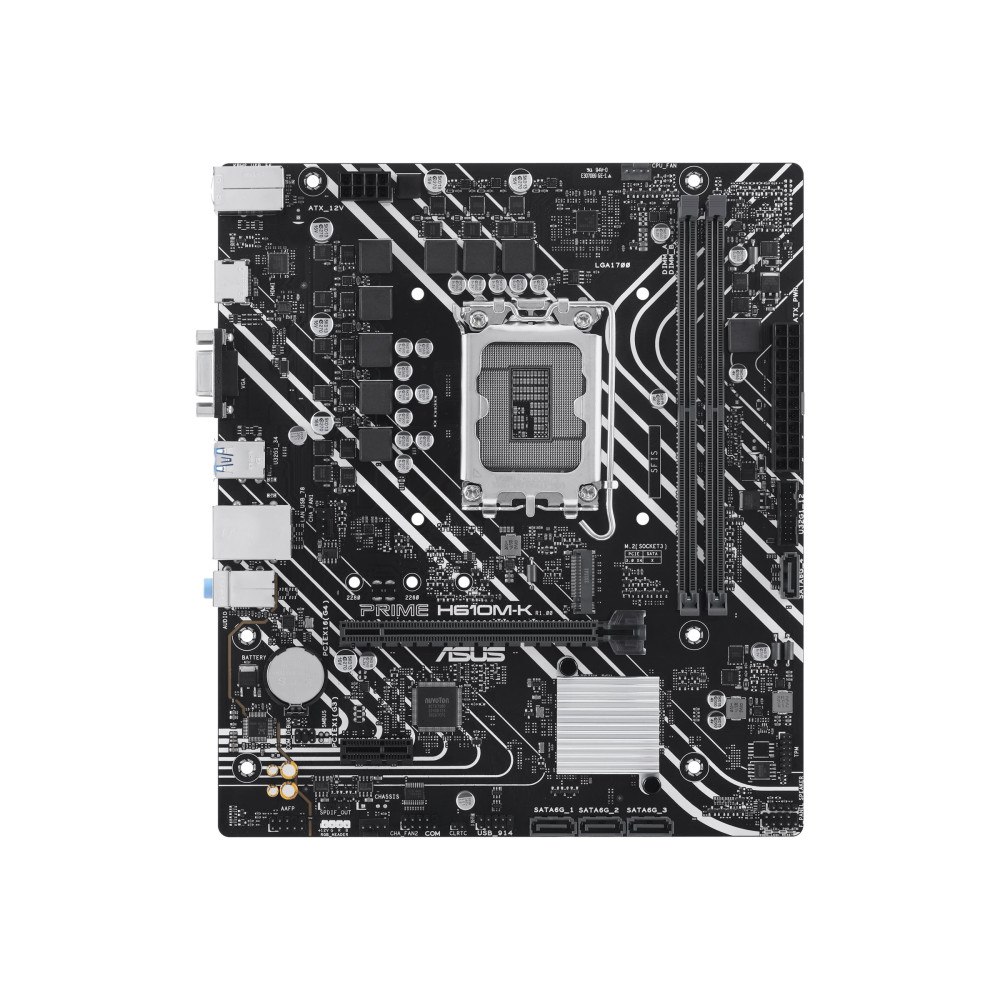 ASUS ASUS PRIME H610M-K - moderkort - micro ATX - LGA1700-uttag - H610