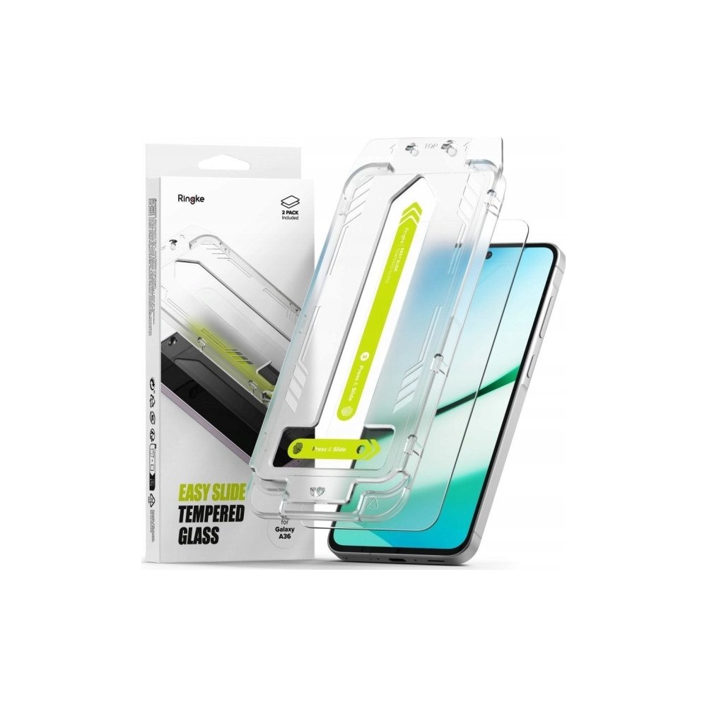 RINGKE SZKŁO HARTOWANE RINGKE EASY SLIDE 2-PACK GALAXY A36 5G CLEAR