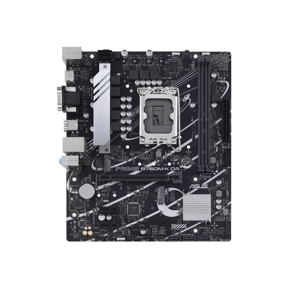 ASUS ASUS PRIME B760M-K D4 - moderkort - micro ATX - LGA1700-uttag - B760