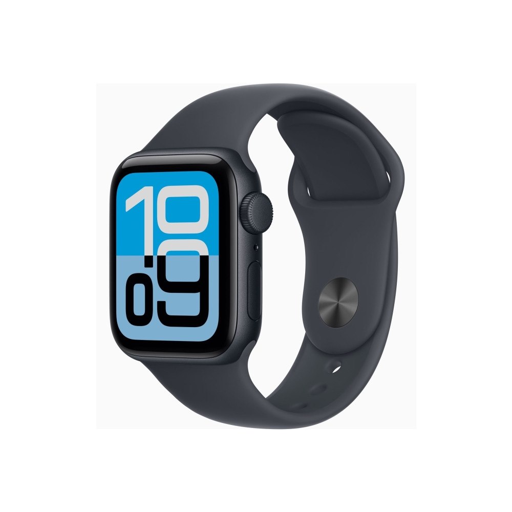Apple Apple Watch SE 3 (GPS + Cellular) - midnattsaluminium - smart klocka med sportband - midnatt - 64 GB